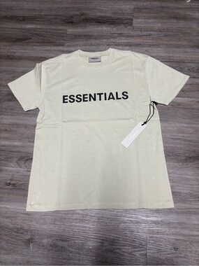 Fear of God Essentials Short Sleeve Tee - sage green with Black Logo🔥🔥🔥